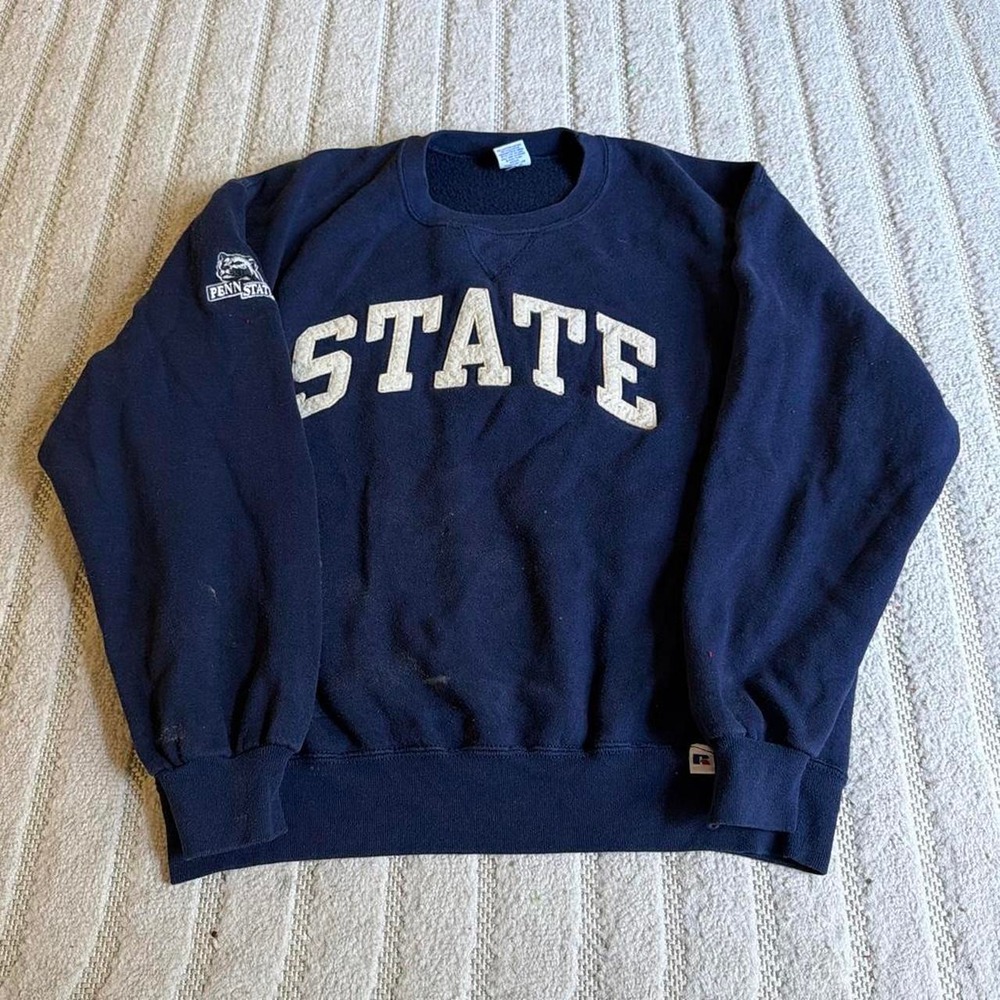 VTG 90s Penn State Russell Athletic crewneck sweatshirt size  Large School